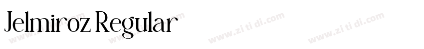 Jelmiroz Regular字体转换